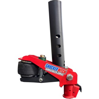 Shocker Gooseneck Air Hitch with EZ Latch Demco Coupler - Round Stem