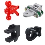 Shocker Hitch Farm Kit Mounts - (Red Combo Ball, Drawbar, Clevis Pin, Pintle SH-FTK2-RED