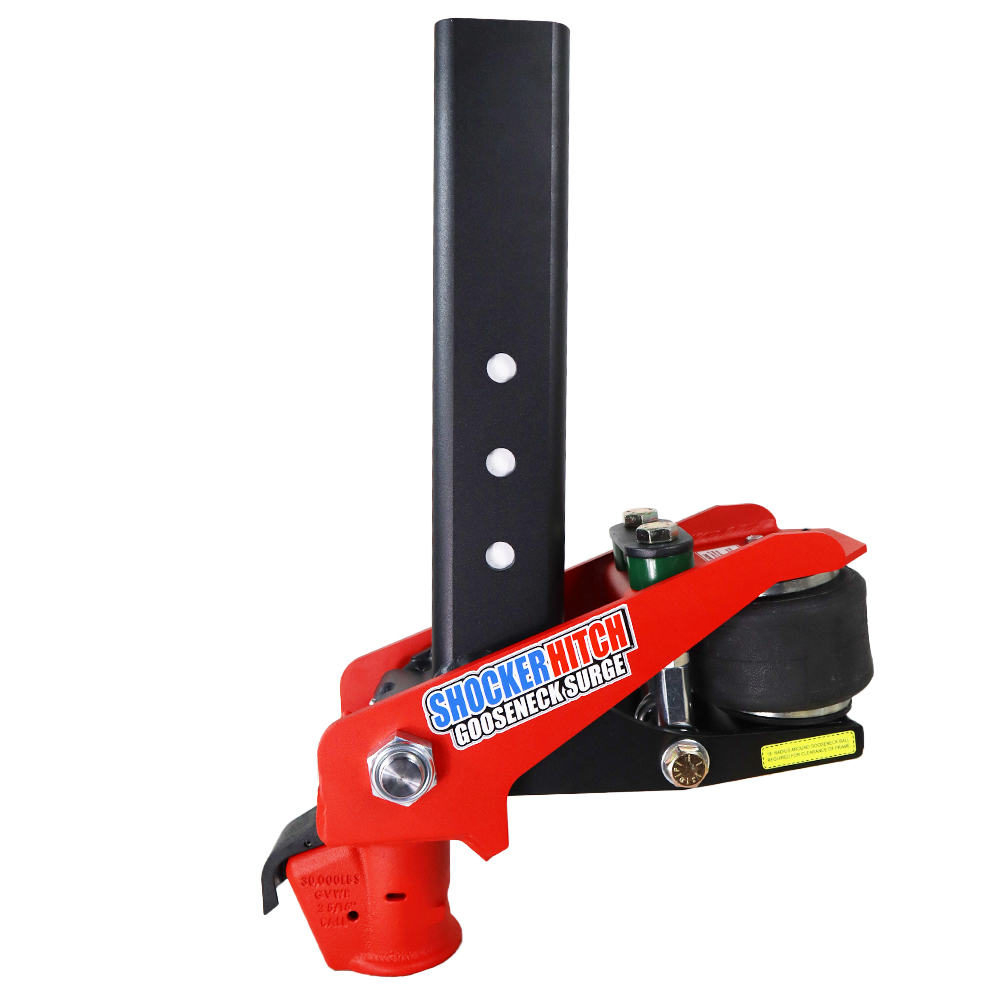 Shocker Gooseneck Air Hitch with Demco Coupler for 2-5/16" Ball - Square Stem