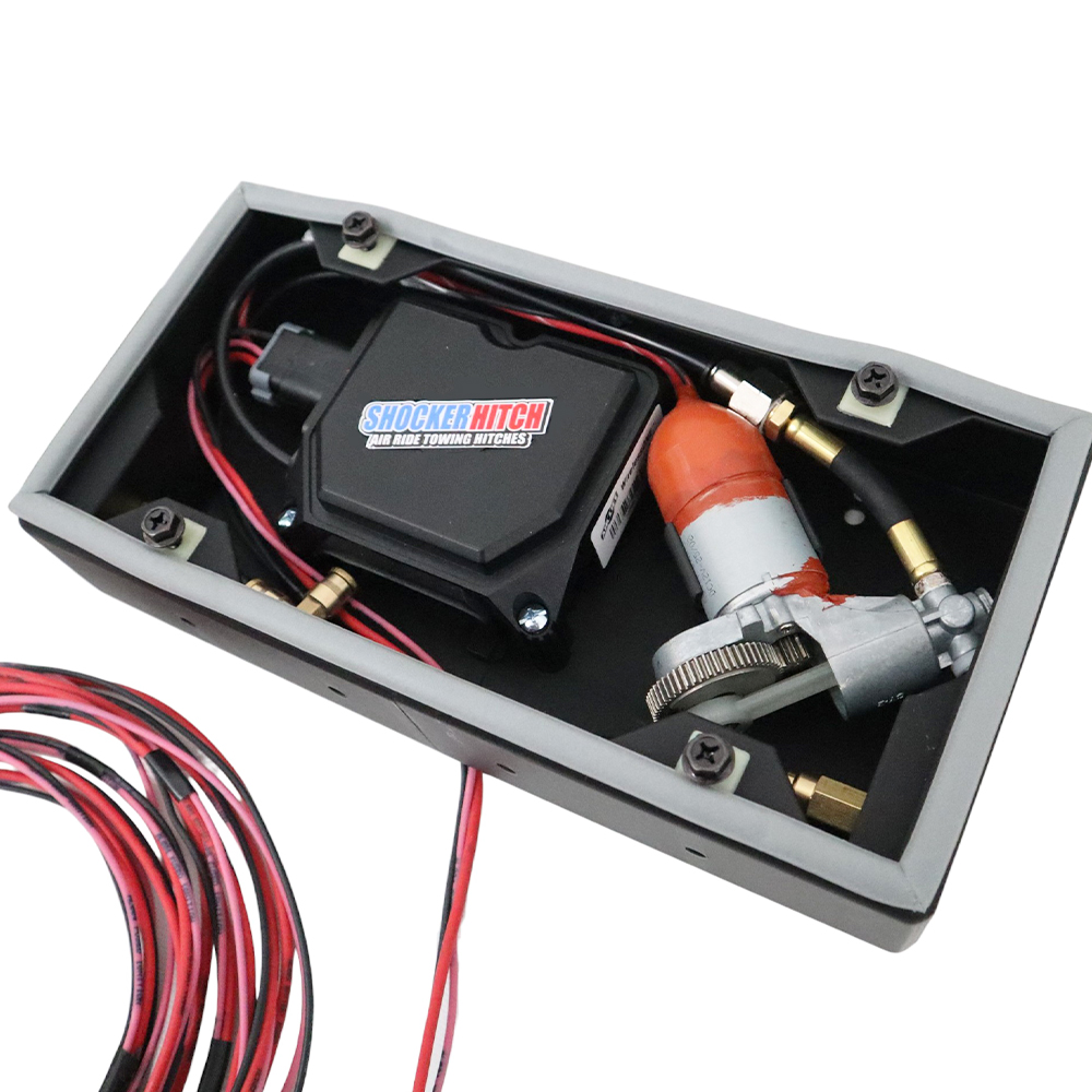 Auto Air Box Kit - License Plate Mount - Close Up of License Plate Mount Box