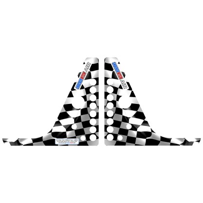 Custom Hitch Decal - 14K Checkered Flag