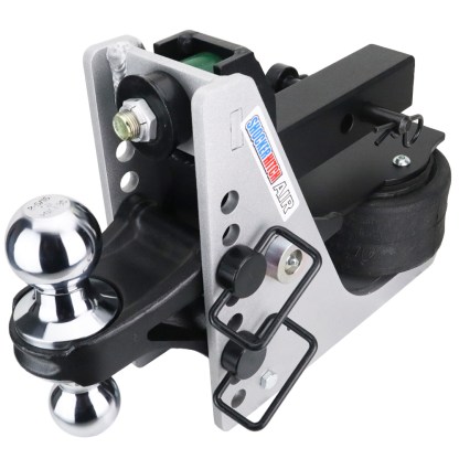 Shocker 10K Streamline Aluminum Air Bumper Hitch with Chrome Combo Ball Mount