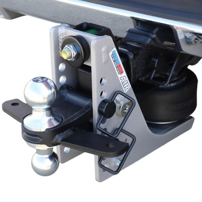 10K Air Hitch & Chrome Sway Tab Combo Ball Installed