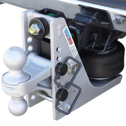 Aluminum 10K Air Hitch & Silver Combo Ball - Installed