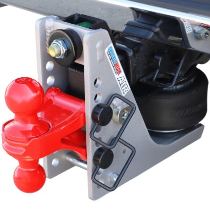 Aluminum 10K Air Hitch & Red Combo Ball - Installed