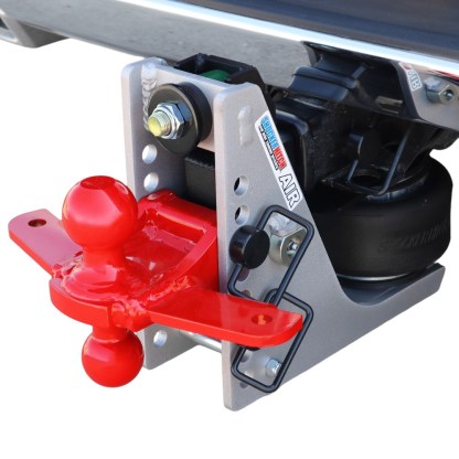 10K Air Hitch & Red Sway Tab Combo Ball Installed