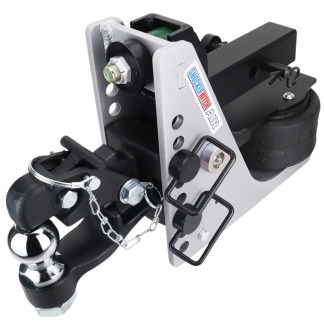 Shocker 10K Streamline Aluminum Air Bumper Hitch with with 8-Ton Pintle Hook with 2" Ball Channel Style - 2" Receiver