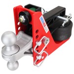 Original Shocker Air Receiver Hitch with Silver Combo Ball