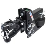14K Max Black Air Hitch & 8-Ton Pintle w/ 2-5/16" Ball - 2-1/2" Receiver