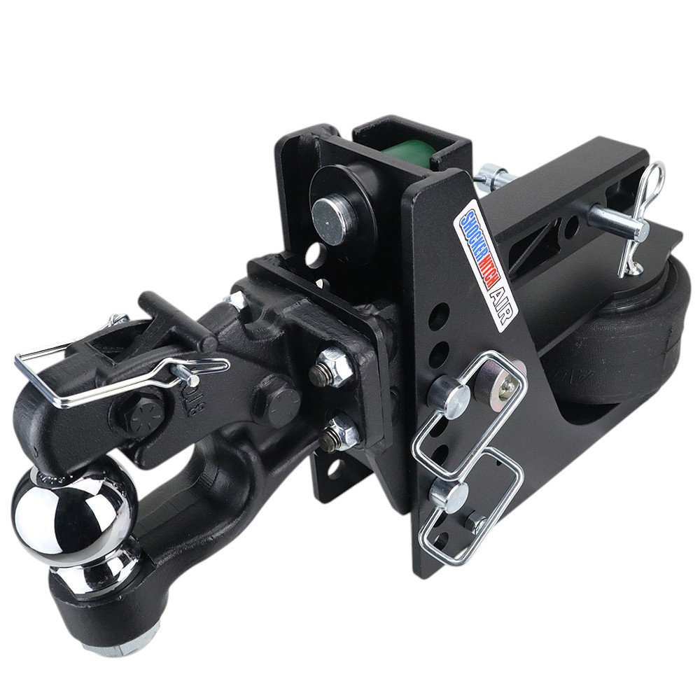 14K Max Black Air Hitch & 8-Ton Pintle w/ 2-5/16" Ball - 2" Receiver