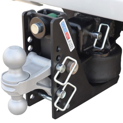 Max Black Air Hitch & Silver Combo Ball Installed