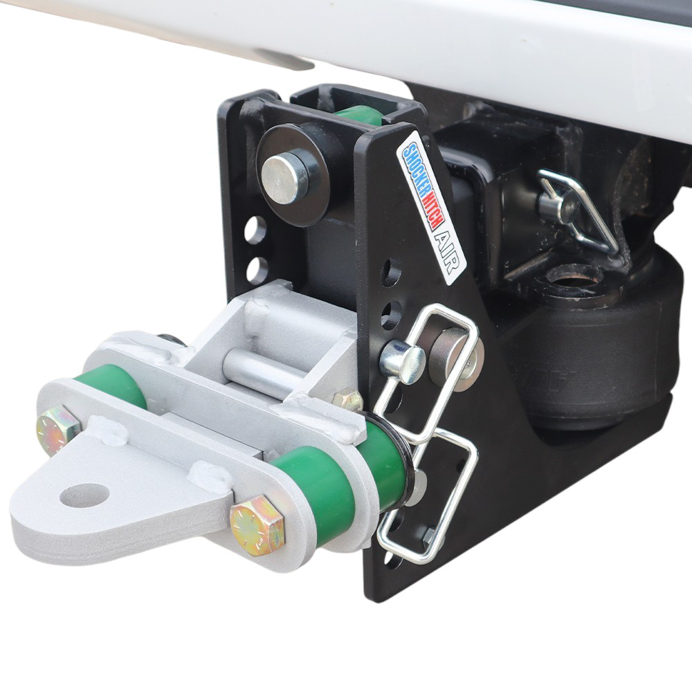 14K Max Black Air Hitch & Cushioned Drawbar Installed