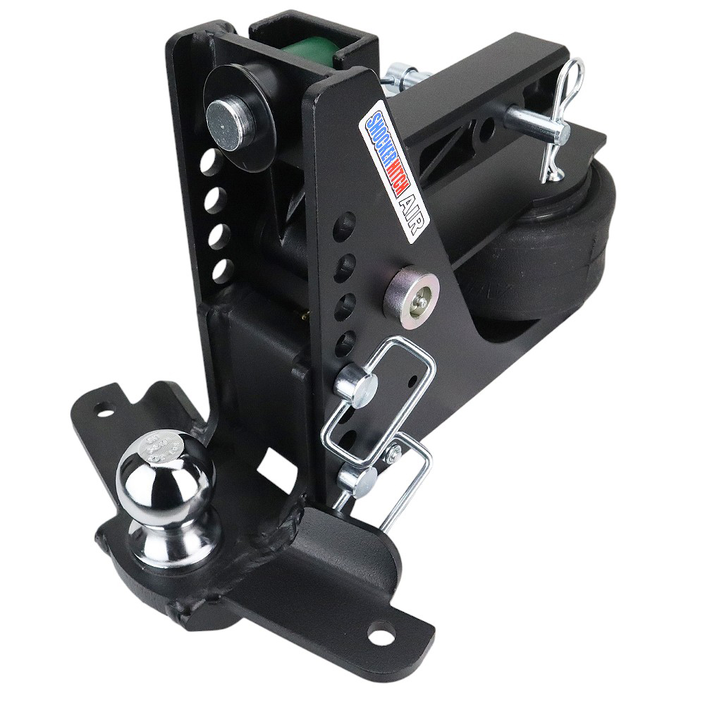 14K Max Black Air Hitch & Sway Tab Drop Mount w/ 2-5/16" Ball - 2" Receiver