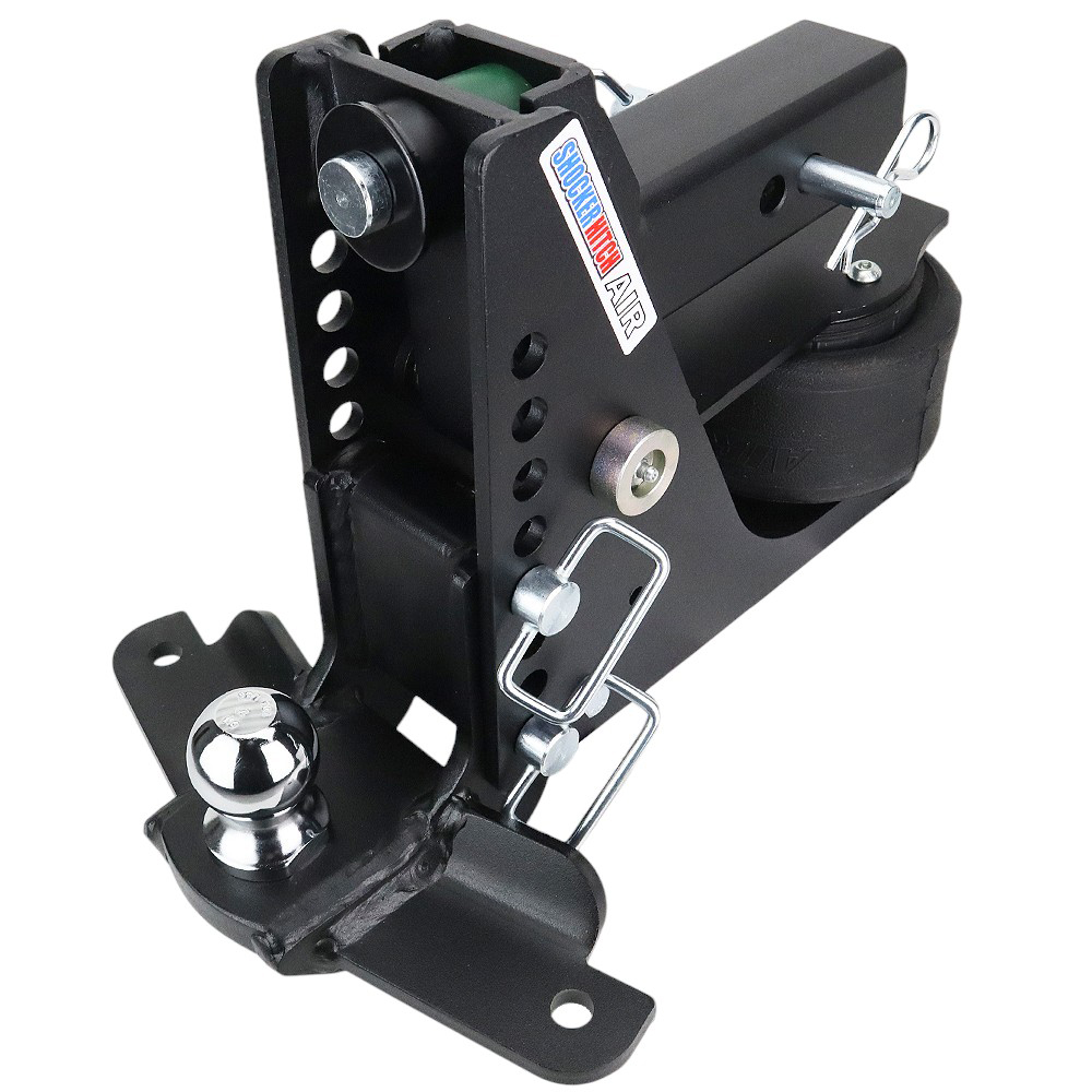 14K Max Black Air Hitch & Sway Tab Drop Mount w/ 2" Ball - 2-1/2" Receiver