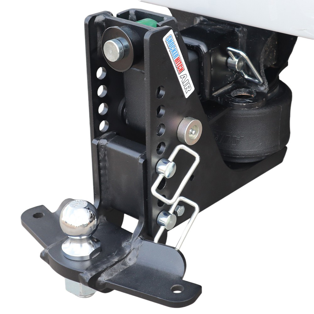 14K Max Black Air Hitch & Sway Tab Drop Mount w/ 2" Ball Installed