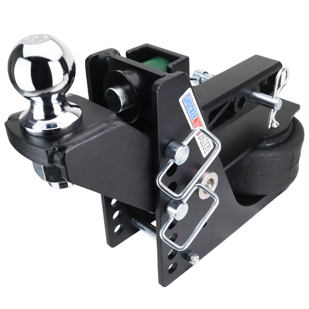 14K Max Black Air Hitch & Raised Mount w/ 2-5/16" Ball - 2" Receiver