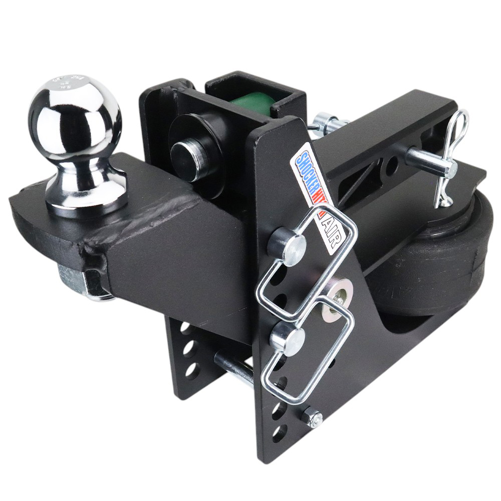 14K Max Black Air Hitch & Raised Mount w/ 2" Ball - 2" Receiver
