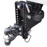 20K Super Drop Max Black Air Hitch & 8-Ton Pintle Hook w/ 2-5/16 Ball