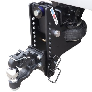 20K Super Drop Max Black Air Hitch & 8-Ton Pintle Hook w/ 2-5/16 Ball