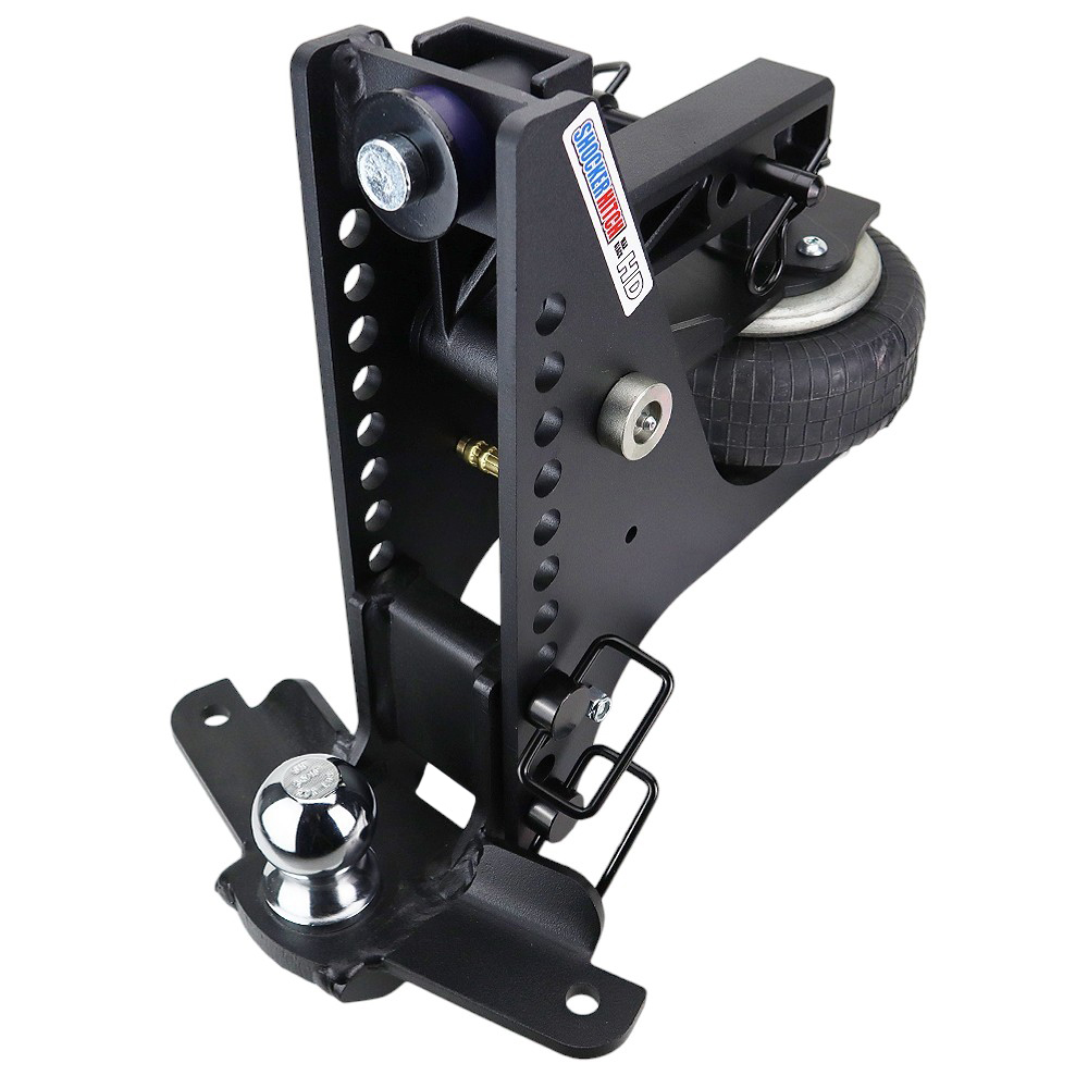 20K Super Drop Max Black Air Hitch & Sway Tab Drop Mount w/ 2-5/16" Ball - 2" Receiver