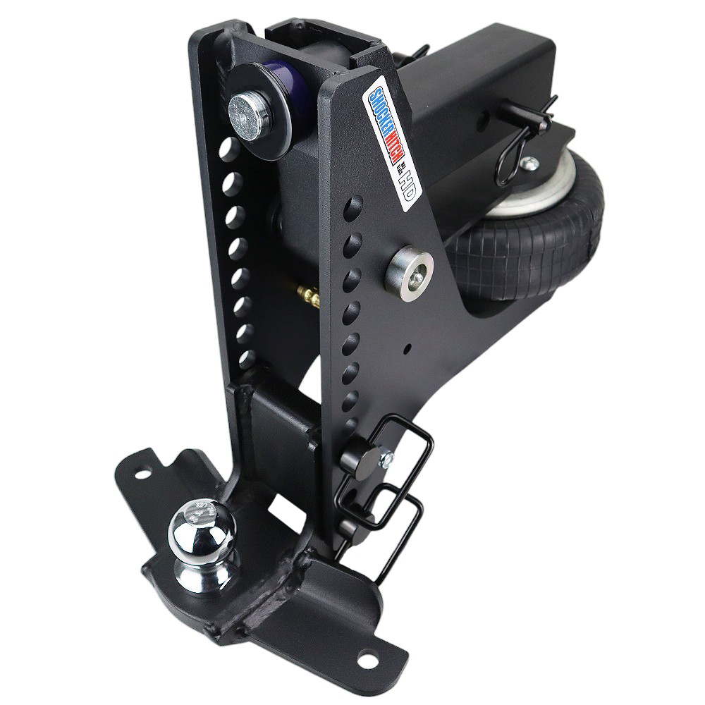 20K Super Drop Max Black Air Hitch & Sway Tab Drop Mount w/ 2" Ball - 2-1/2" Receiver