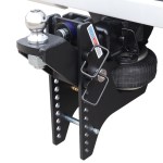 20K Super Drop Max Black Air Hitch & Raised Mount w/ 2" Ball Installed