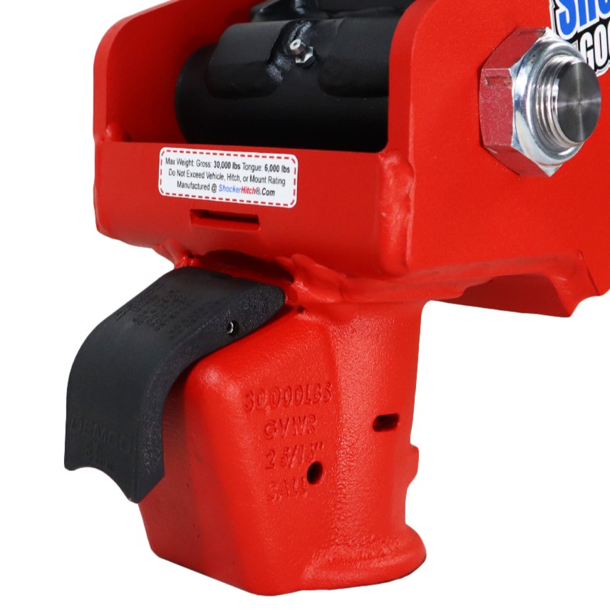 Shocker Gooseneck Air Hitch & EZ Latch Demco Extender Coupler - Locked