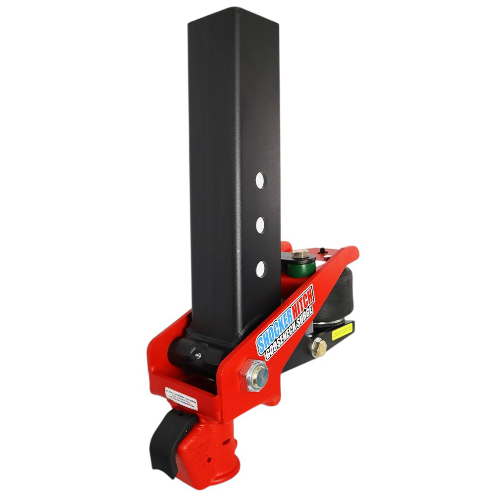 Shocker Gooseneck Air Hitch with Demco Coupler for 2-5/16" Ball - 4-1/2" Square Stem