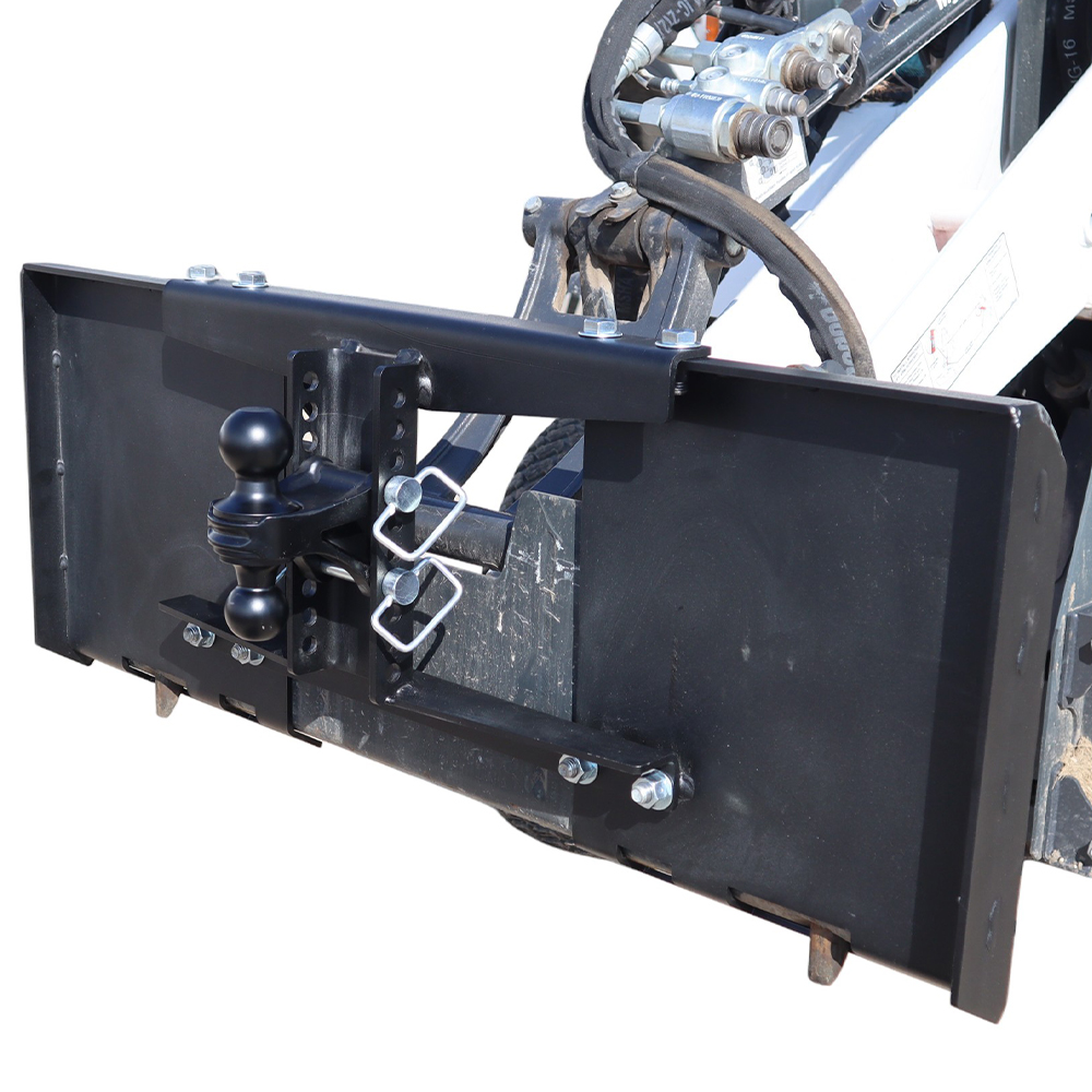 Shocker Trailer Mover for Skidsteer Kit - with Black Combo Ball - Installed