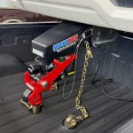 Quick Air 5th to Gooseneck with Demco Coupler Installed (Shown with Set Bolt Lock)