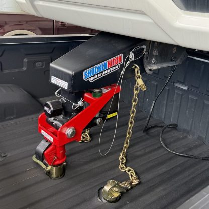 Quick Air 5th to Gooseneck with Demco Coupler Installed (Shown with Set Bolt Lock)