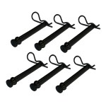 Black Bullet Bumper Hitch Replacement Pins - 6 Pack
