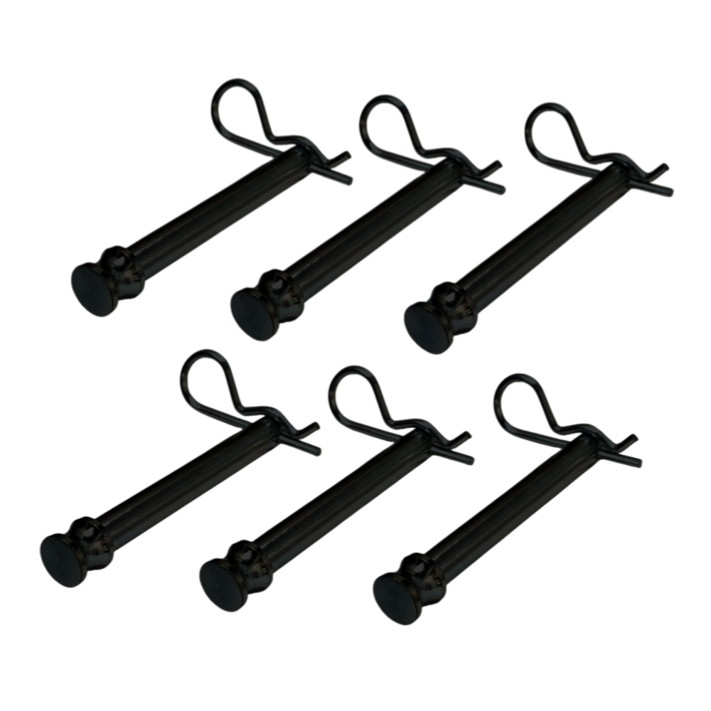 Black Bullet Bumper Hitch Replacement Pins - 6 Pack