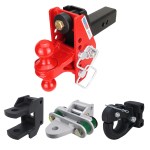 Impact Cushion Hitch Deluxe Farm Kit - Red Combo, Pintle, Cushion Drawbar & Clevis Fits 2-1/2" Receiver