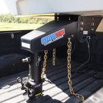 Shocker 5th Wheel to Shift Lock Gooseneck Coupler Kit Installed with Chains
