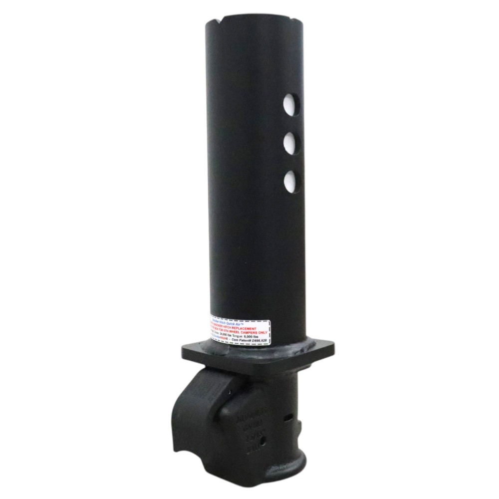 Shocker Gooseneck Stem with Demco EZ Latch Coupler For 5th Wheel Gooseneck Pin Box