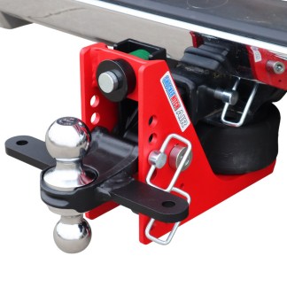 14K Original Air Hitch & Chrome Sway Tab Combo Ball Installed