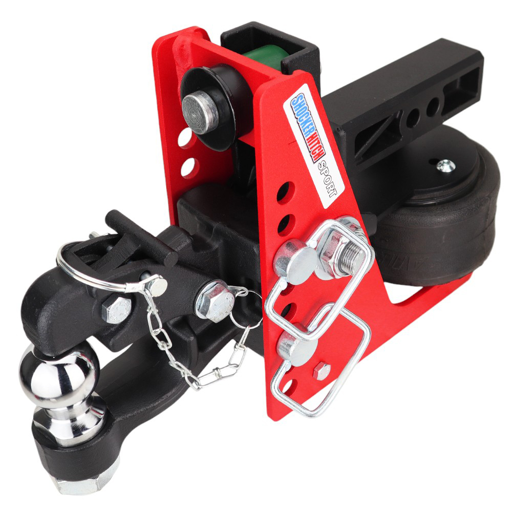 Shocker Sport Air Receiver Hitch & Channel Pintle w/ 2" Ball