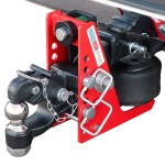 Shocker Sport Air Receiver Hitch & Channel Pintle w/ 2" Ball Installed