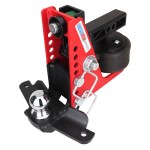 Shocker Sport Air Receiver Hitch & Drop Ball Mount w/ 2-5/16" Ball w/ Sway tabs
