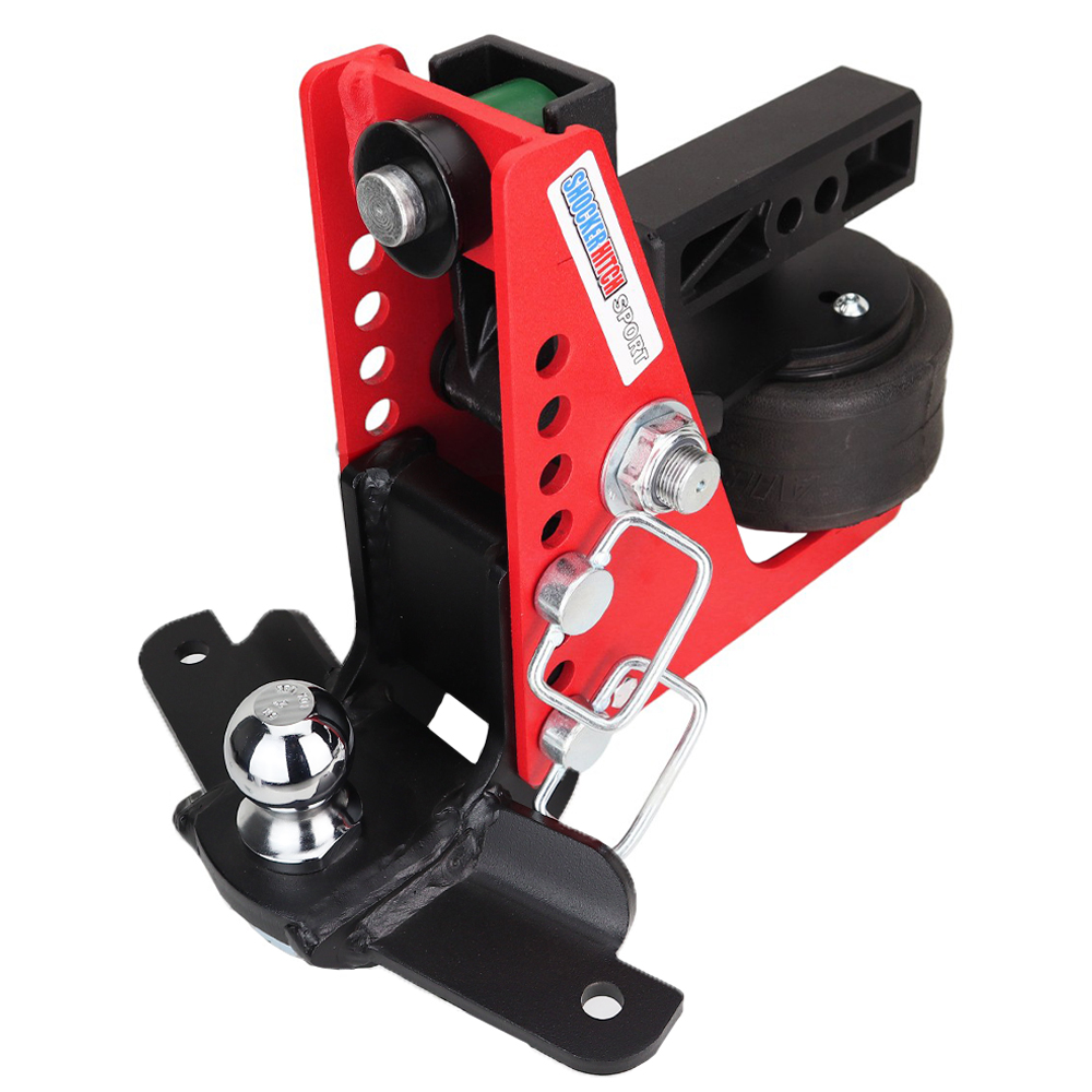 Shocker Sport Air Receiver Hitch & Drop Ball Mount w/ 2" Ball w/ Sway tabs