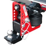 Shocker Sport Air Receiver Hitch & Drop Ball Mount w/ 2" Ball Installed