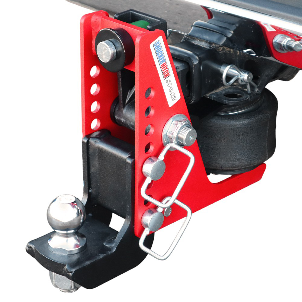Shocker Sport Air Receiver Hitch & Drop Ball Mount w/ 2" Ball Installed