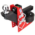 Shocker Sport Air Receiver Hitch & Raised Ball Mount w/ 2" Ball