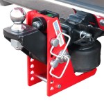 Shocker Sport Air Receiver Hitch & Raised Ball Mount w/ 2" Ball Installed