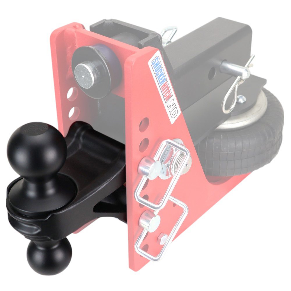 Shocker Black Combo Ball Attachment on HD Air Hitch SH-340BLK