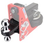 Shocker Chrome Combo Ball Attachment on HD Air Hitch SH-340C
