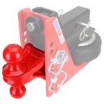 Shocker Red Combo Ball Attachment on HD Air Hitch SH-340RED
