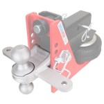 Shocker Silver Combo Ball Attachment with Sway Tabs on HD Air Hitch SH-340SC