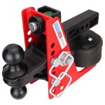 Shocker Sport Air Receiver Hitch & Black Combo Ball